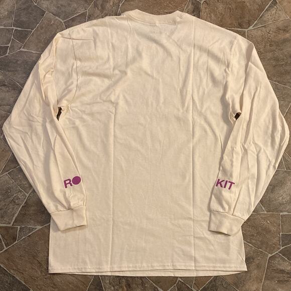 NWT Rokit No Problem Long Sleeve Tee in Cream Sz Large - Picture 12 of 13